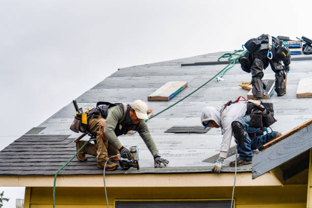 Professional Gutter Installation technician working in Duquesne, PA